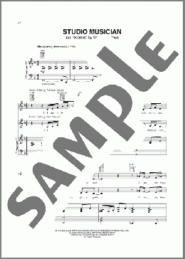 Studio Musician(Barry Manilow) 楽譜 ピアノ & ボーカル & ギター ダウンロード