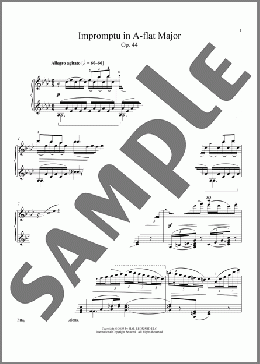 Impromptu in A-flat Major, Op. 44(Emilie Mayer) 楽譜 ピアノ（ソロ） ダウンロード