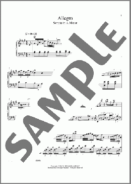 Allegro(Marianna Martines) 楽譜 ピアノ（ソロ） ダウンロード
