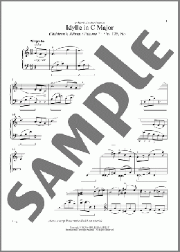 Idylle(Cecile Chaminade) 楽譜 ピアノ（ソロ） ダウンロード