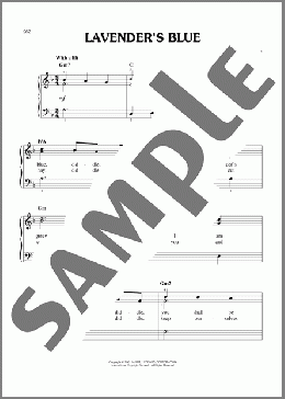 Lavender's Blue(English Folk Song) 楽譜 ピアノ（ソロ） ダウンロード