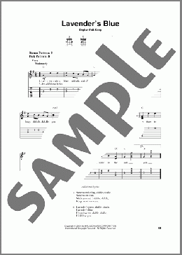 Lavender's Blue(English Folk Song) 楽譜 ギター（ソロ） ダウンロード