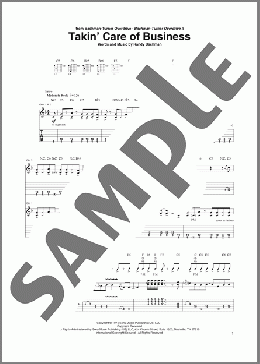 Takin' Care Of Business(Bachman-Turner Overdrive) 楽譜 ギター（ソロ） ダウンロード