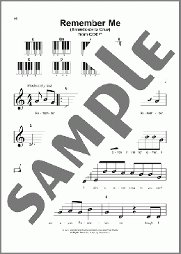 Remember Me (Ernesto de la Cruz) (from Coco)(Robert Lopez/Kristen Anderson-Lopez/Kristen Anderson-Lopez & Robert Lopez) 楽譜 ピアノ（ソロ） ダウンロード