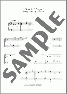 Etude in C Major(Louise Dumont Farrenc) 楽譜 ピアノ（ソロ） ダウンロード