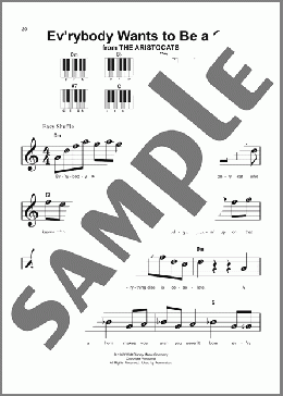 Ev'rybody Wants To Be A Cat (from The Aristocats)(Al Rinker/Floyd Huddleston) 楽譜 ピアノ（ソロ） ダウンロード