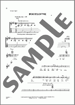 Footloose(Kenny Loggins) 楽譜 メロディ ダウンロード