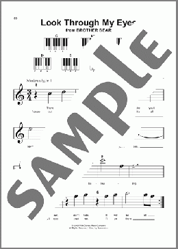 Look Through My Eyes (from Bridge To Terabithia)(Phil Collins) 楽譜 ピアノ（ソロ） ダウンロード