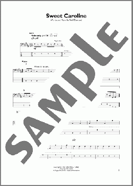 Sweet Caroline(Neil Diamond) 楽譜 その他 ダウンロード