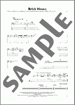 Brick House(Commodores) 楽譜 その他 ダウンロード