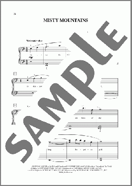 Misty Mountains (from The Hobbit: An Unexpected Journey) (arr. Carol Matz)(Richard Armitage) 楽譜 ピアノ（ソロ） ダウンロード