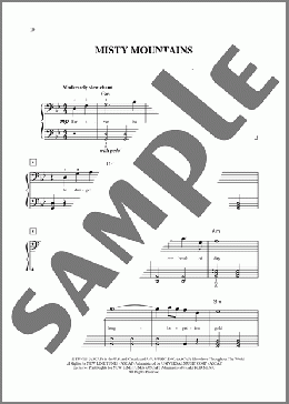 Misty Mountains (from The Hobbit: An Unexpected Journey) (arr. Dan Coates)(Richard Armitage) 楽譜 ピアノ（ソロ） ダウンロード
