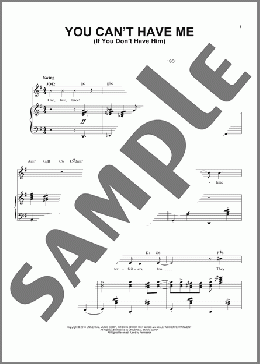 You Can't Have Me (If You Don't Have Him) (from Some Like It Hot)(Marc Shaiman/Scott Wittman) 楽譜 ピアノ & ボーカル & ギター ダウンロード