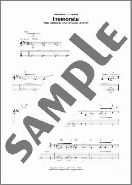 Inamorata(Metallica) 楽譜 ギター（ソロ） ダウンロード