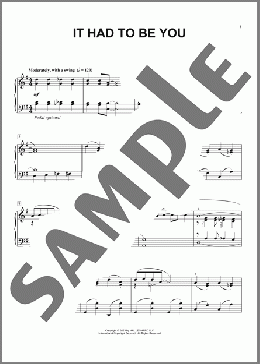 It Had To Be You (arr. Eugenie Rocherolle)(Gus Kahn/Isham Jones) 楽譜 ピアノ（ソロ） ダウンロード