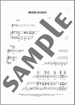 Mood Indigo(Tony Bennett) 楽譜 ピアノ & ボーカル & ギター ダウンロード