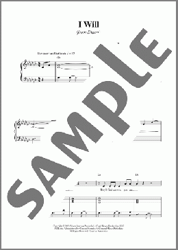 I Will (from Diana)(David Bryan/Joe DiPietro/David Bryan & Joe DiPietro) 楽譜 ピアノ & ボーカル ダウンロード