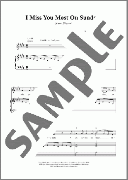 I Miss You Most On Sundays (from Diana)(David Bryan/Joe DiPietro/David Bryan & Joe DiPietro) 楽譜 ピアノ & ボーカル ダウンロード