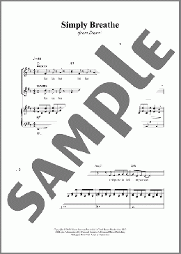 Simply Breathe (from Diana)(David Bryan/Joe DiPietro/David Bryan & Joe DiPietro) 楽譜 ピアノ & ボーカル ダウンロード