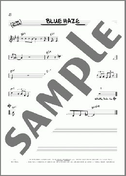 Blue Haze(Miles Davis) 楽譜 その他 ダウンロード