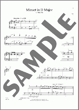 Minuet in D Major, K. 94 (73h)(Wolfgang Amadeus Mozart) 楽譜 ピアノ（ソロ） ダウンロード
