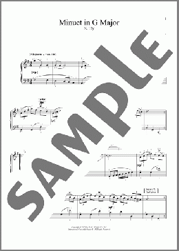 Minuet in G Major, K. 15y(Wolfgang Amadeus Mozart) 楽譜 ピアノ（ソロ） ダウンロード