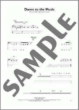 Dance To The Music(Sly & The Family Stone) 楽譜 その他 ダウンロード
