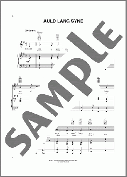 Auld Lang Syne(Robert Burns/Traditional Scottish Melody) 楽譜 ピアノ & ボーカル & ギター ダウンロード