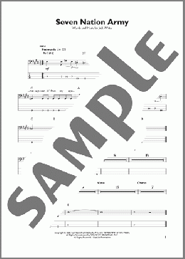Seven Nation Army(White Stripes) 楽譜 その他 ダウンロード