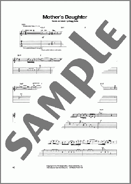 Mother's Daughter(Santana) 楽譜 ギター（ソロ） ダウンロード