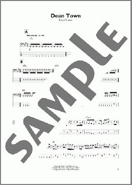 Dean Town(Vulfpeck) 楽譜 その他 ダウンロード