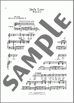 Dat's Love (Habanera) (from Carmen Jones)(Oscar Hammerstein II) 楽譜 ピアノ & ボーカル & ギター ダウンロード