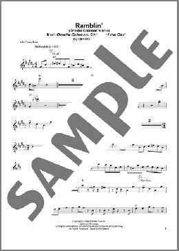Ramblin'(Ornette Coleman) 楽譜 アルトサックス（ソロ） ダウンロード