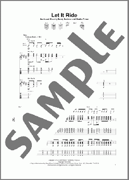 Let It Ride(Bachman-Turner Overdrive) 楽譜 ギター（ソロ） ダウンロード