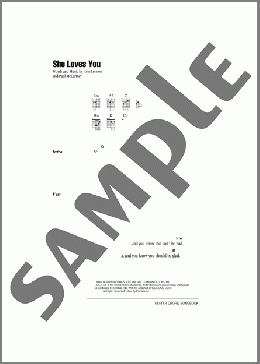 She Loves You(The Beatles) 楽譜 ギター（コード） ダウンロード