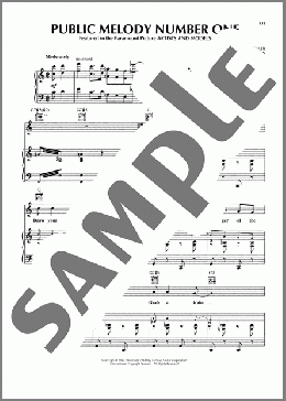Public Melody Number One(Ted Koehler/Harold Arlen) 楽譜 ピアノ & ボーカル & ギター ダウンロード