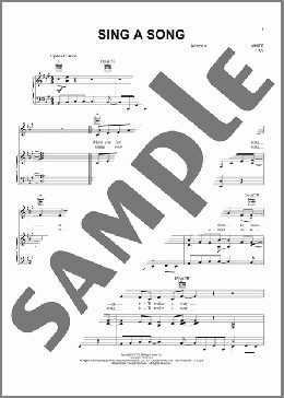 Sing A Song(Earth, Wind & Fire) 楽譜 ピアノ & ボーカル & ギター ダウンロード