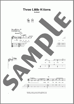Three Little Kittens(Traditional) 楽譜 ギター（ソロ） ダウンロード
