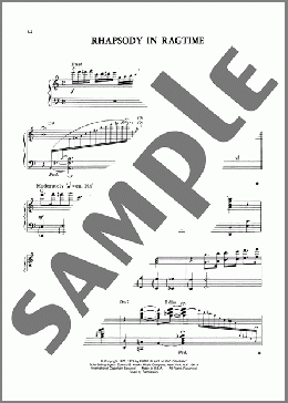 Rhapsody In Ragtime(Eubie Blake) 楽譜 ピアノ（ソロ） ダウンロード