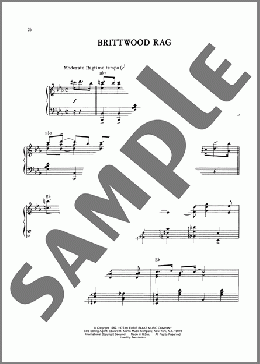 Brittwood Rag(Eubie Blake) 楽譜 ピアノ（ソロ） ダウンロード
