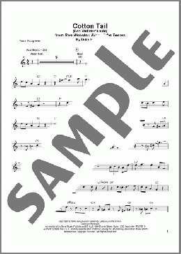 Cotton Tail(Ben Webster/Duke Ellington) 楽譜 テナーサックス（ソロ） ダウンロード