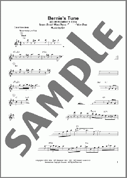 Bernie's Tune(Scott Hamilton) 楽譜 テナーサックス（ソロ） ダウンロード