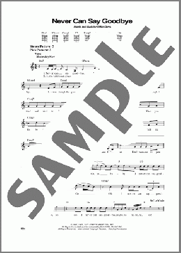 Never Can Say Goodbye(The Jackson 5) 楽譜 メロディ ダウンロード