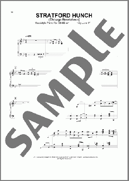 Chicago Breakdown (Stratford Hunch)(Jelly Roll Morton) 楽譜 ピアノ（ソロ） ダウンロード