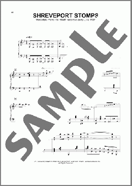 Shreveport Stomps(Jelly Roll Morton) 楽譜 ピアノ（ソロ） ダウンロード