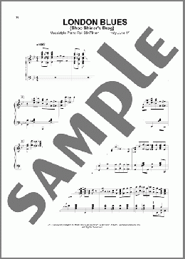 London Blues (Shoe Shiner's Drag)(Jelly Roll Morton) 楽譜 ピアノ（ソロ） ダウンロード