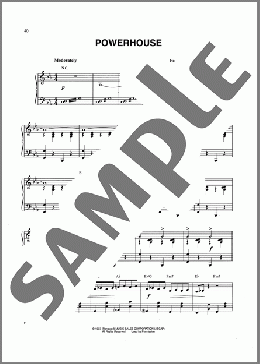 Powerhouse(Raymond Scott) 楽譜 ピアノ（ソロ） ダウンロード