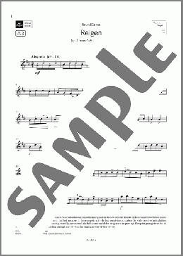 Reigen (Grade 3, A3, from the ABRSM Violin Syllabus from 2024)(Natalya Baklanova) 楽譜 バイオリン ダウンロード
