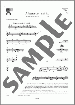 Allegro con spirito (Grade 8, A2, from the ABRSM Violin Syllabus from 2024)(W. A. Mozart) 楽譜 バイオリン ダウンロード
