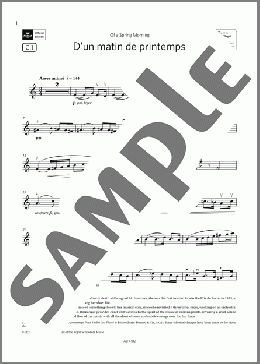 D'un matin de printemps (Grade 8, C1, from the ABRSM Violin Syllabus from 2024)(Lili Boulanger) 楽譜 バイオリン ダウンロード